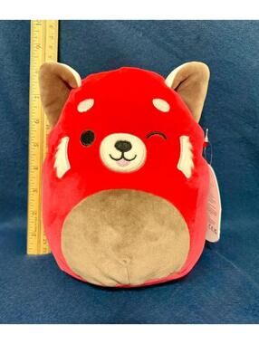 New Squishmallow 7.5” Cici The Red Panda Retired Rare Toy Plush Kellytoy